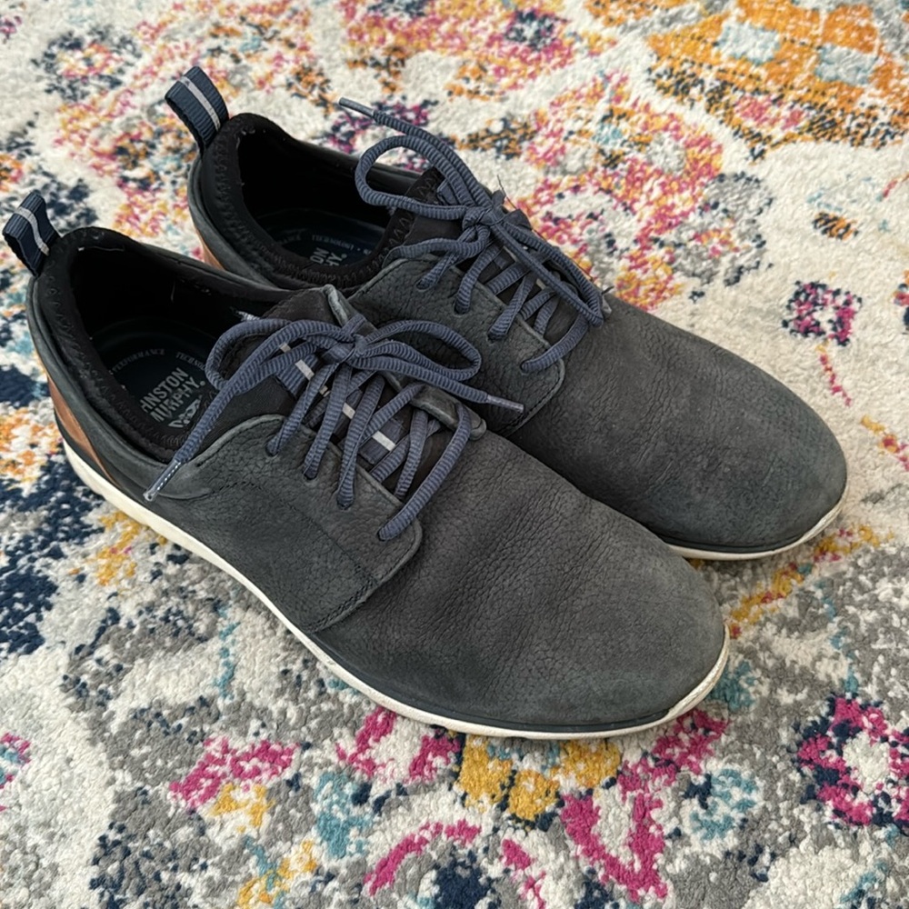 Johnston & Murphy waterproof XC shoes, greyish blue, size 9.5